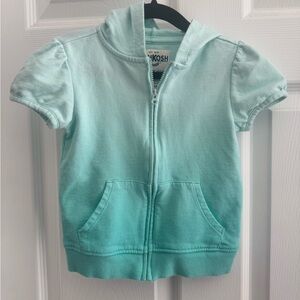 OshKosh B’gosh Mint Ombre Short Sleeve Hoodie 3T